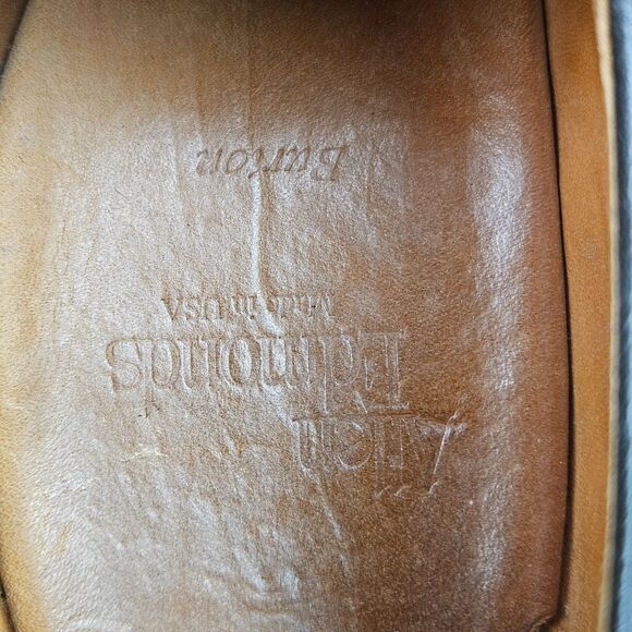 Allen Edmonds Burton Derby Oxford Brown Leather Dress Shoes Apron Toe Mens 10 D main image 14